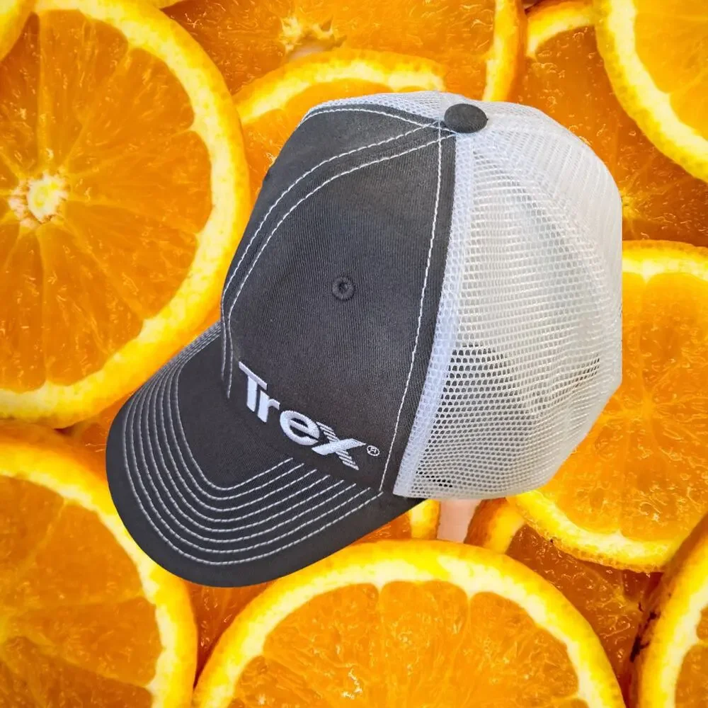 Lowe's Trex Gray and White Breathable Snapback‎ Adjustable Hat